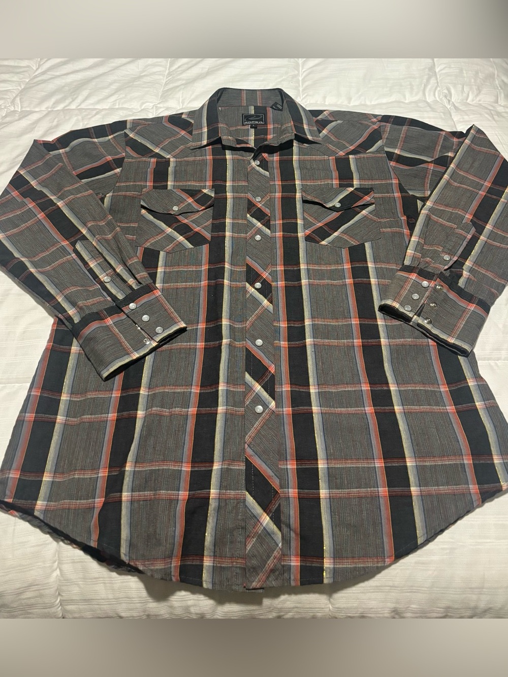 Roper Western Pearl Snap Size Large
